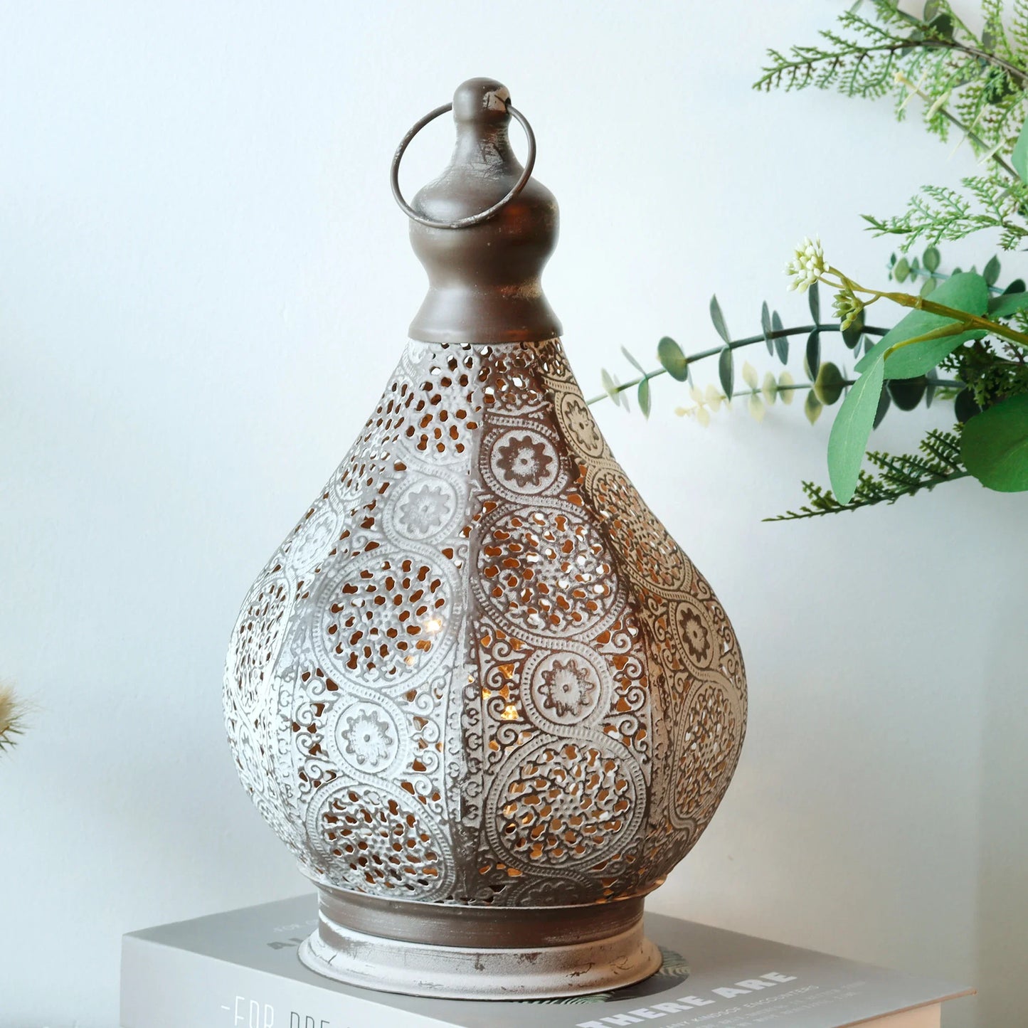 Lampe marocaine rétro à piles
