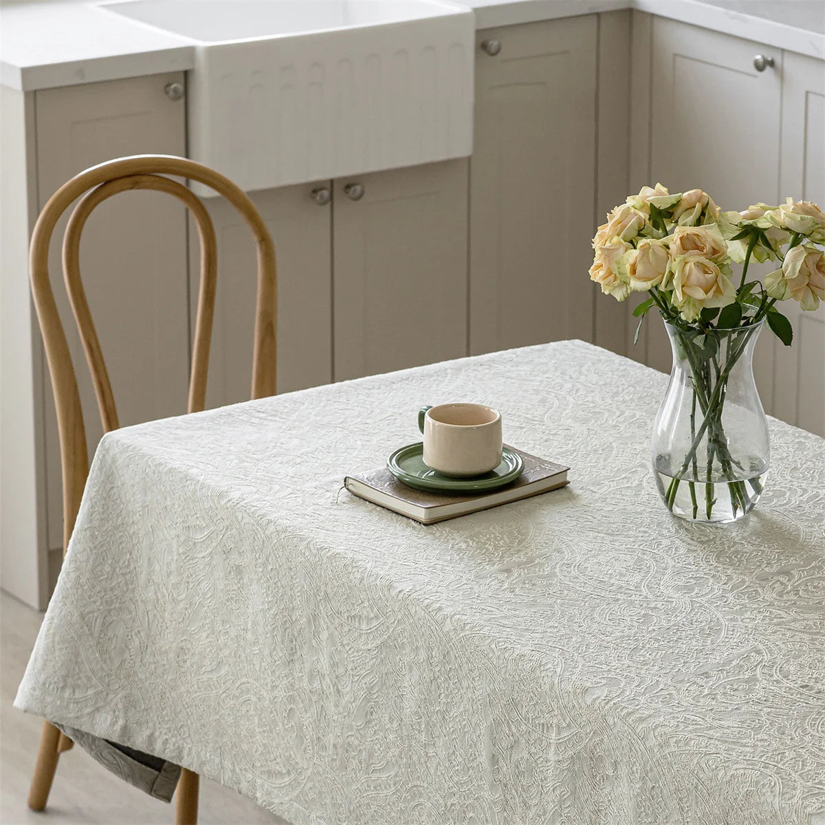 Nappe en tissu Jacquard de luxe motif Cachemire