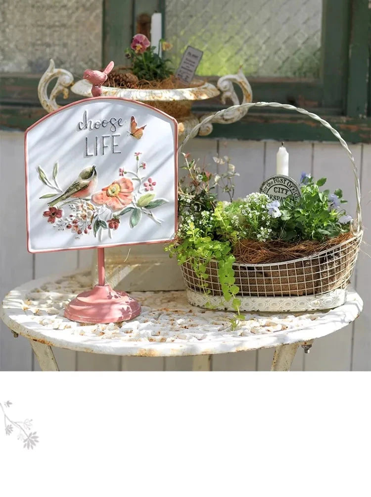 Plaque décorative en métal Choose Life