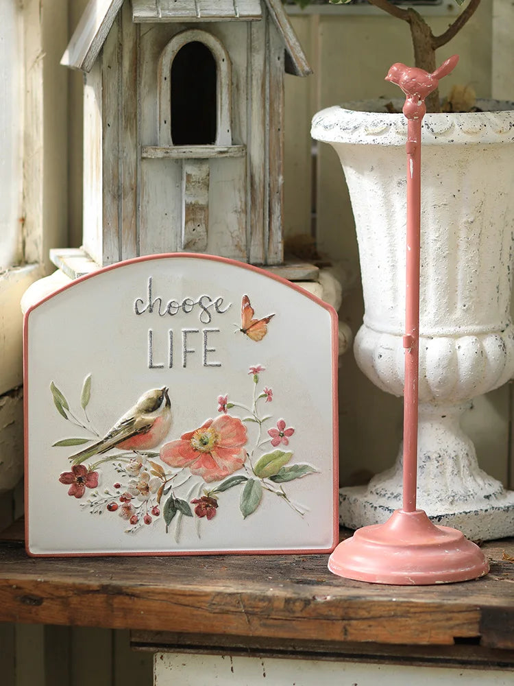 Plaque décorative en métal Choose Life