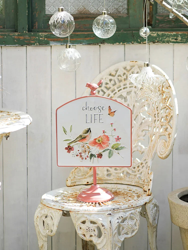 Plaque décorative en métal Choose Life