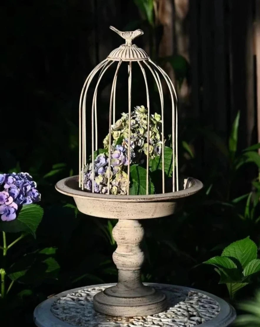 Stand ornemental pour fleurs Cage à oiseaux