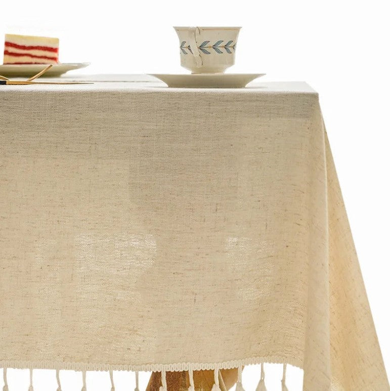 Nappe brodée Avoine