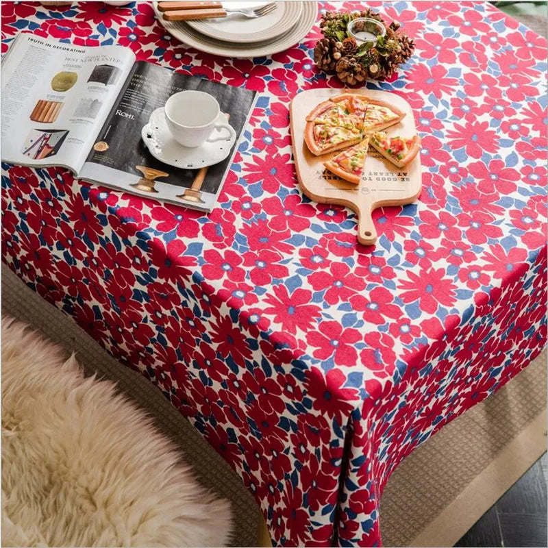 Shimmering Bouquet Floral Tablecloth