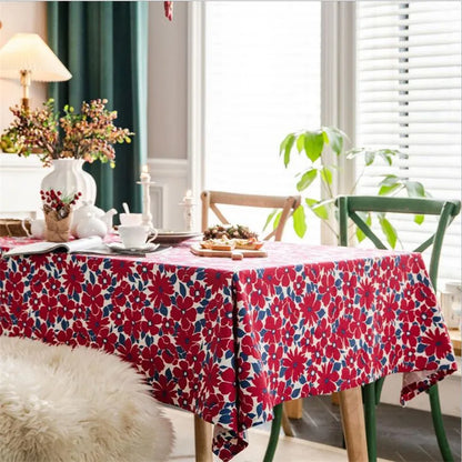 Shimmering Bouquet Floral Tablecloth