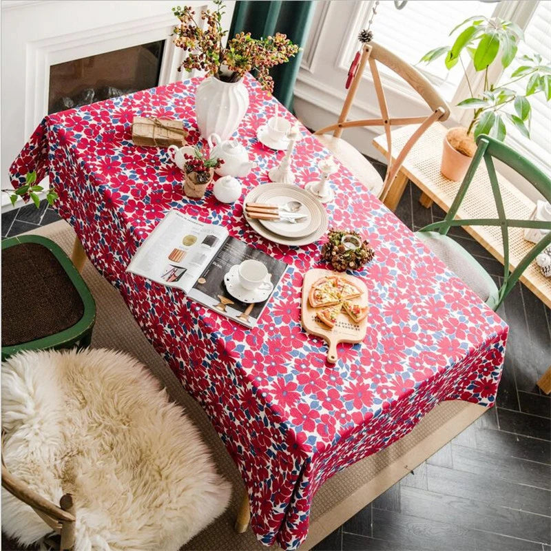 Shimmering Bouquet Floral Tablecloth