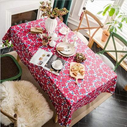 Shimmering Bouquet Floral Tablecloth