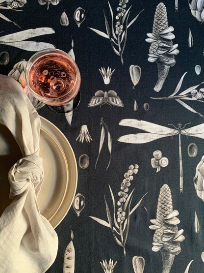 Rectangular Tablecloth, 100% Cotton | Moonlight
