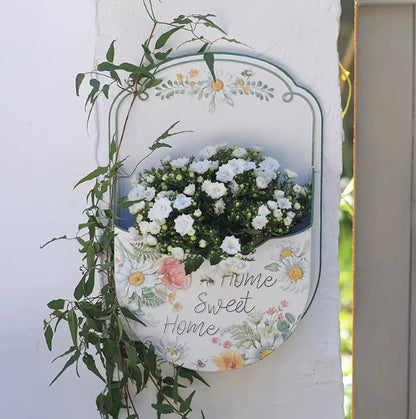 Decorative metal basket "Home Sweet Home"