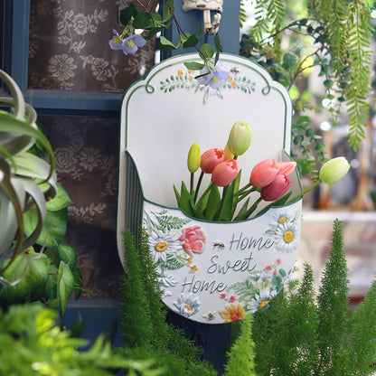 Decorative metal basket "Home Sweet Home"