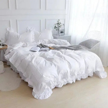 Royal White Pure Cotton Duvet Cover