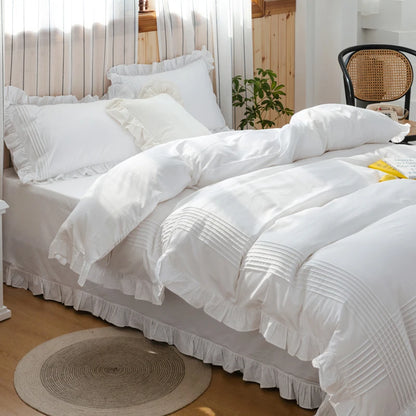 Royal White Pure Cotton Duvet Cover