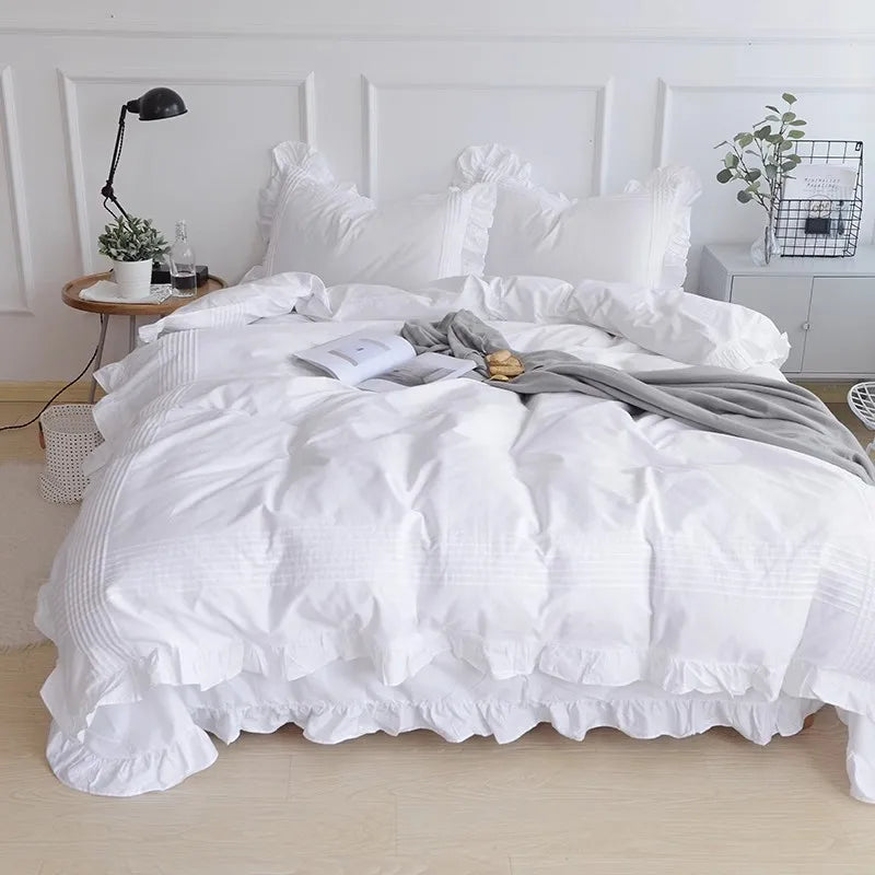 Royal White Pure Cotton Duvet Cover