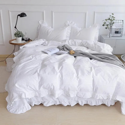 Royal White Pure Cotton Duvet Cover