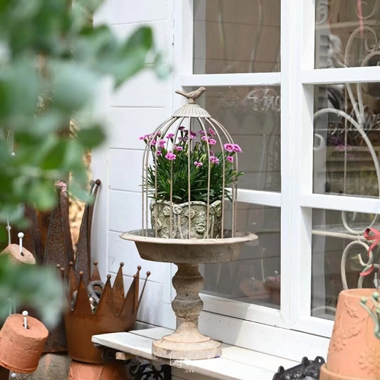 Stand ornemental pour fleurs Cage à oiseaux