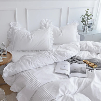 Royal White Pure Cotton Duvet Cover