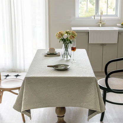 Luxury Jacquard Fabric Tablecloth Paisley Pattern